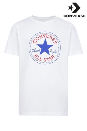 Converse taille White Chuck Patch T-Shirt (N09141) | £16