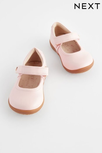 Pink Wide Fit (G) First Walker Mary Jane Primary Shoes (N09155) | £22