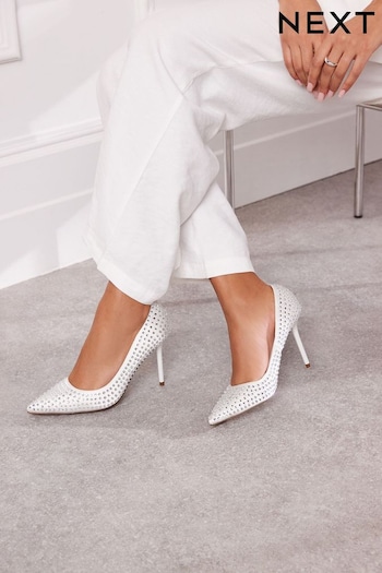 Ivory Forever Comfort® Wedding Jewel Court Bridal Shoes (N09168) | £56