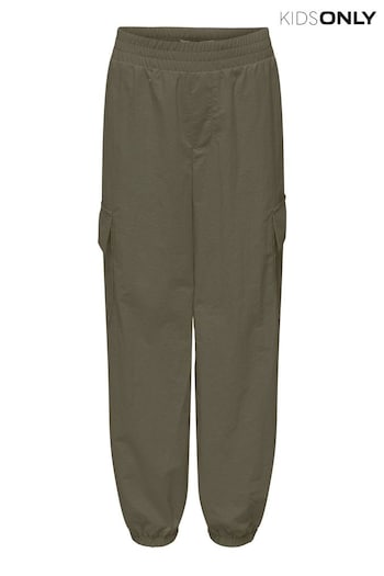 ONLY KIDS Parachute Cargo Green Trousers (N09177) | £25
