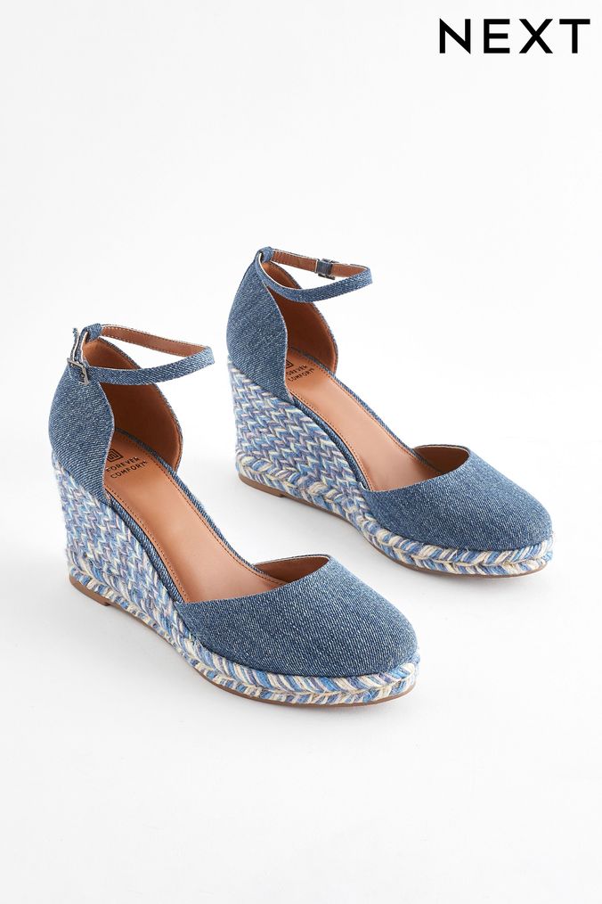 Navy discount wedges uk