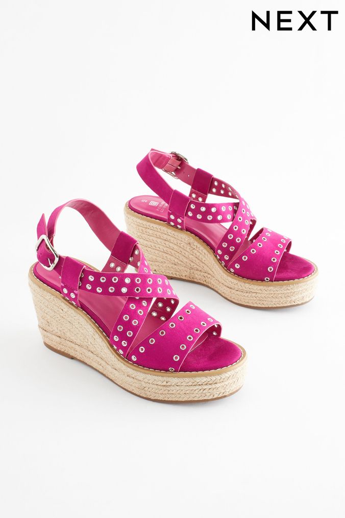 Pink Espadrilles Pink Espadrille Sandals Shoes Next UK