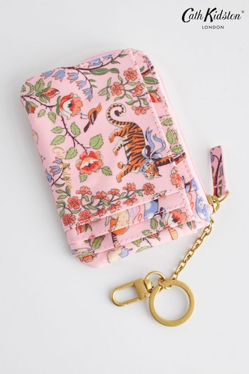 Cath Kidston Pink Animal and Floral Print Card and Coin Purse (N09403) | £22