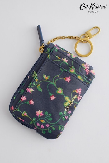 Cath Kidston Navy/Pink Floral Print Card and Coin Purse (N09404) | £22