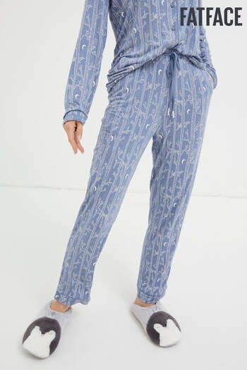FatFace Blue Eva Woodland Tree Pyjama Trousers (N09431) | £34.50
