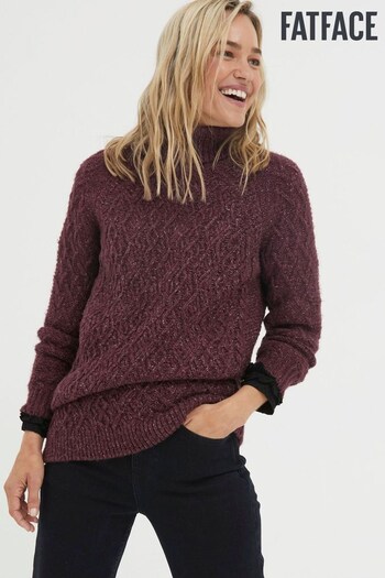 FatFace Purple Alicia Knitted Tunic (N09451) | £59