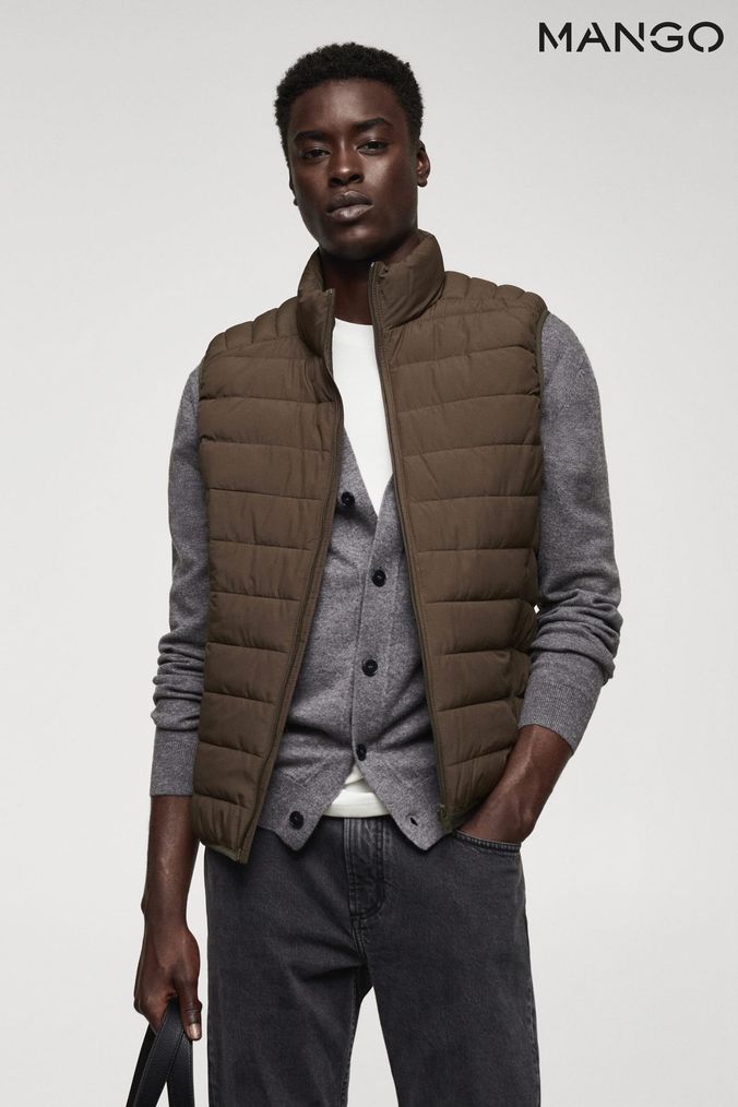 Buy Men s Gilets Mango Clothing Online Next UK