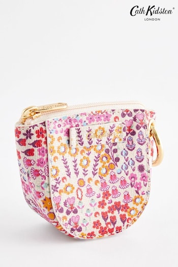 Cath Kidston Pink Ditsy Floral Curved Coin Purse (N09503) | £24