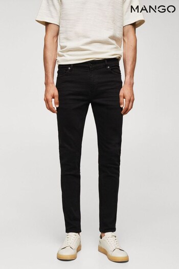 Mango Jude Skinny-Fit Black Jeans monogram (N09609) | £36