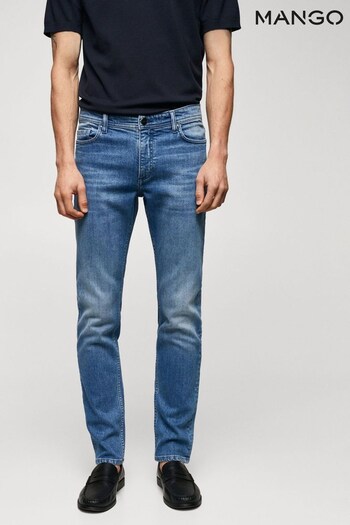 Mango Blue Jan Slim-Fit Denim Jeans (N09610) | £46