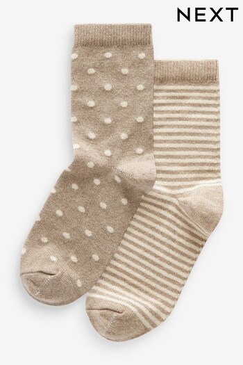 Neutral Touch of Cashmere Ankle Socks 2 Pack (N09647) | £14
