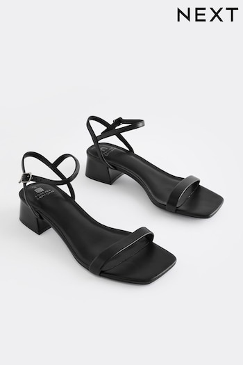 Black Forever Comfort® Low Heel Sandals (N09709) | £28