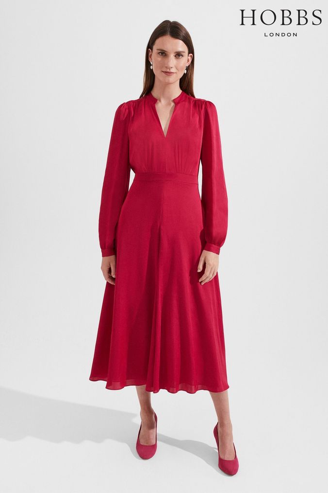 Buy Women s Hobbs Pleated Occasionwear Dresses Online Next UK