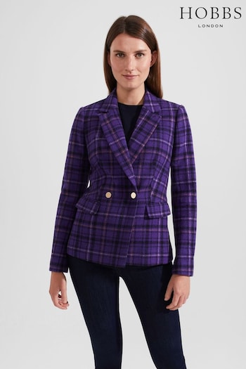 Hobbs Purple Emberley Jacket (N09742) | £199