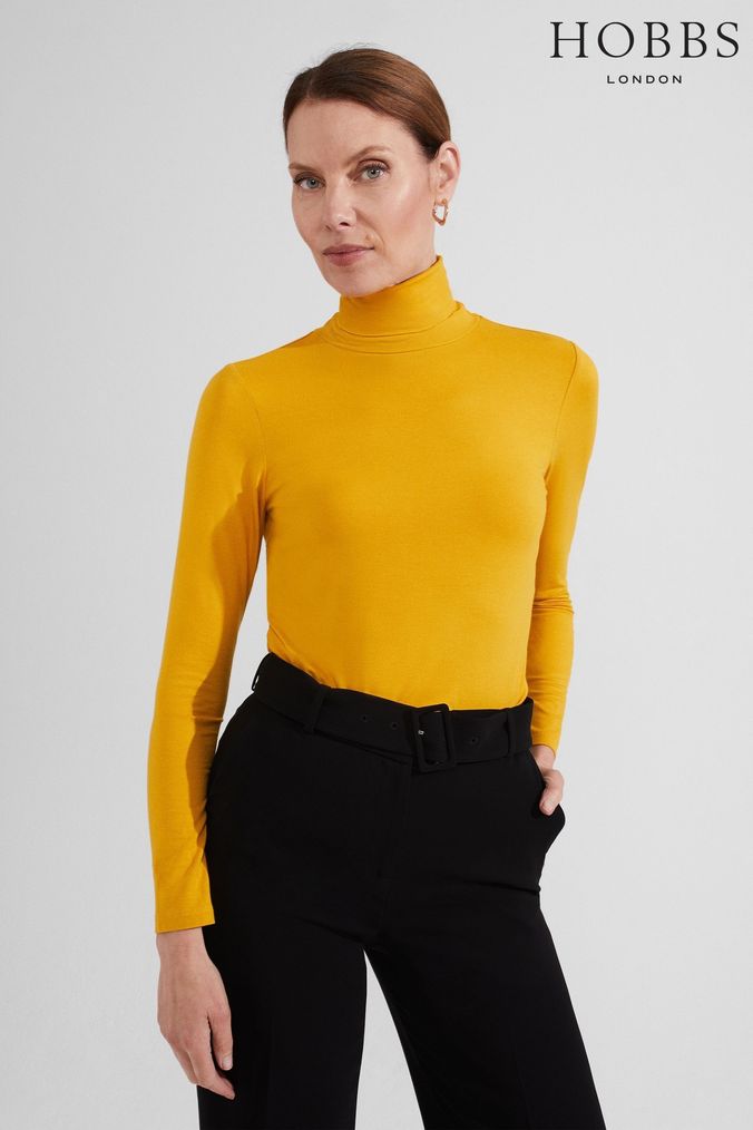 Yellow best sale polo neck