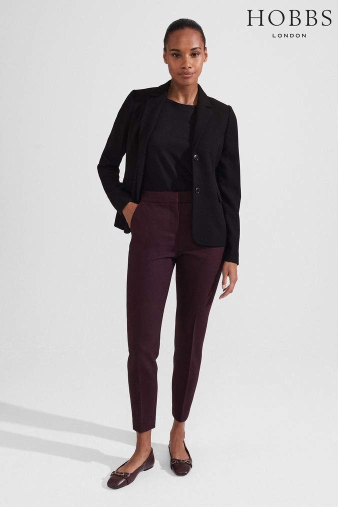 Boden Powis Wide Leg Trousers, Jewel Purple, 8