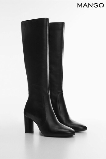 Mango Round-toe Faux Leather Boots (N09794) | £150