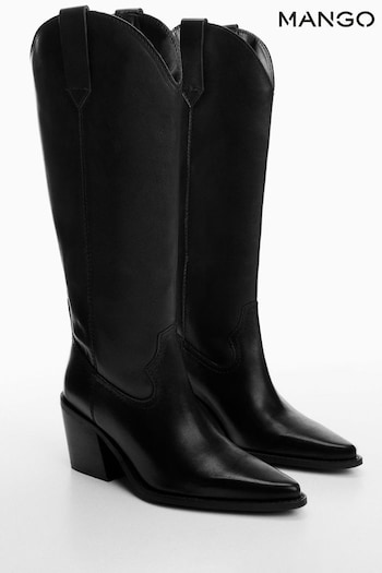 Mango Black Western Style Boots (N09820) | £120