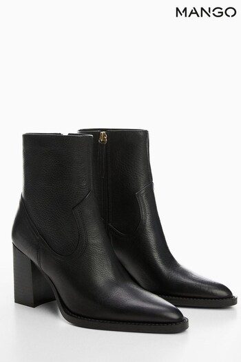 Mango Laly Black Ankle Boots (N09821) | £80
