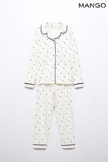 Mango Luna White Pyjamas (N09848) | £26