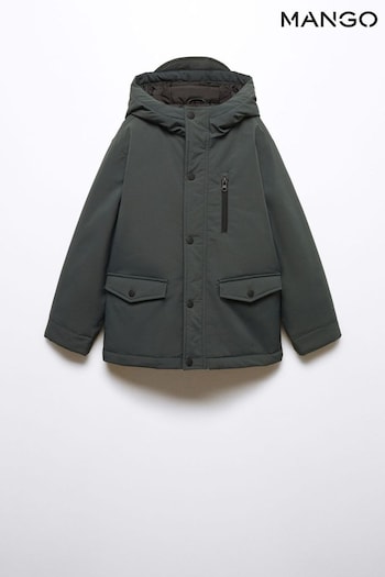 Mango Pockets Hooded Coat (N09869) | £40