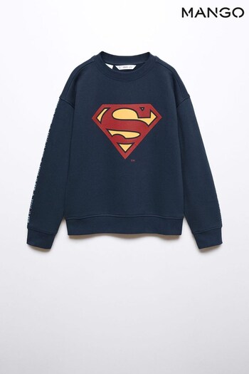 Mango Blue DC Superman Printed Sweater (N09876) | £26
