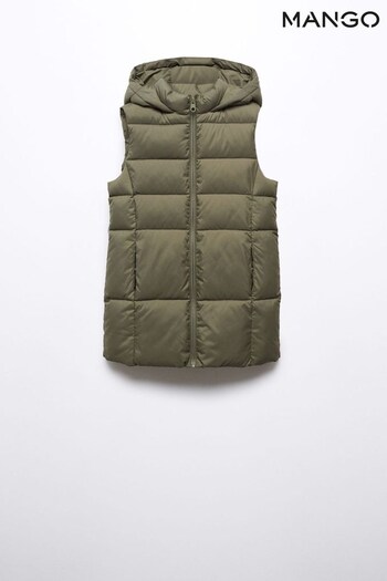Mango Long Quilted Gilet (N09898) | £26