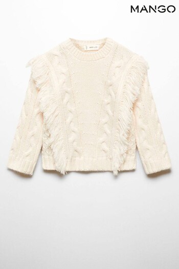 Mango Cream Flequi Sweater (N09904) | £28