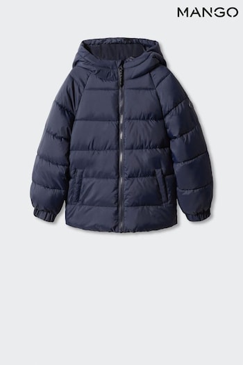 Mango Blue Hood Quilted Jacket (N09907) | £26