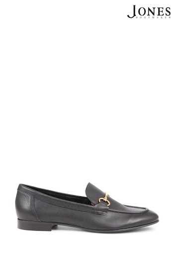 Jones Bootmaker Hana Leather Black Loafers (N09921) | £89