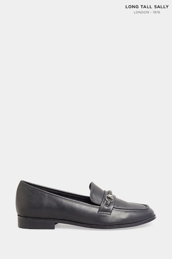 Long Tall Sally Black Saddle Loafers (N09977) | £50