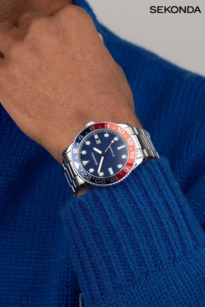 Men s Silver Watches Silver Metal Watches Next UK