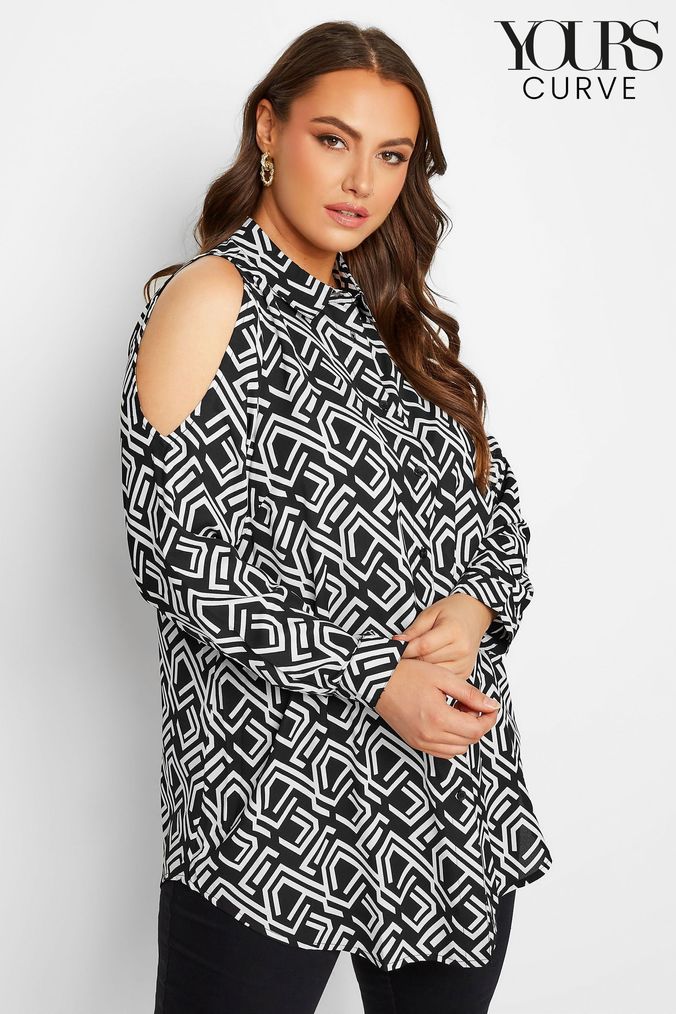 Longline cold sales shoulder tops
