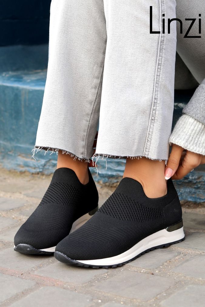 Black slip on trainer outlet