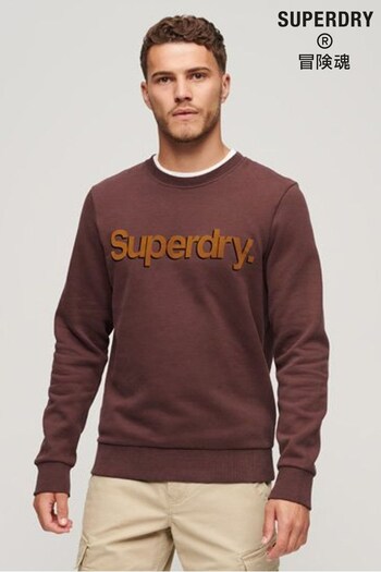 Superdry Red Core Logo Classic Sweatshirt (N10682) | £55