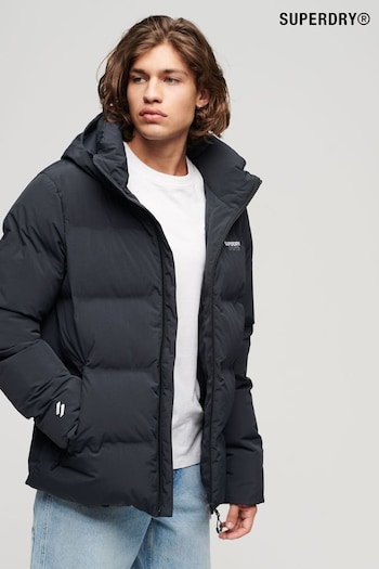 Superdry Blue Hooded Boxy Puffer Jacket (N10696) | £120