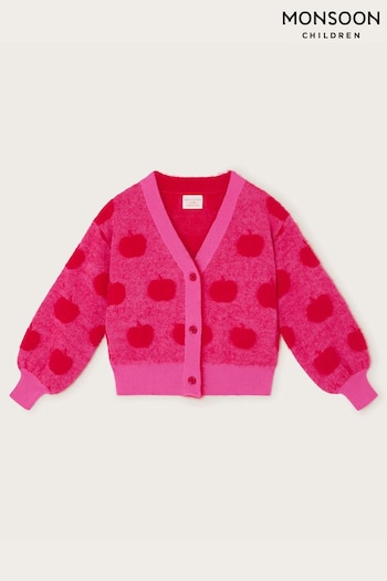 Monsoon Red Apple Knit Cardigan (N10723) | £35 - £39