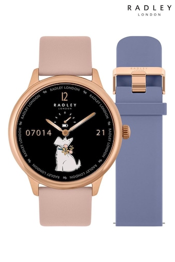 Radley Series 19 Smart Calling Watch with interchangeable Cobweb leather and Denim Silicone Straps RYS19-2130-SET (N10772) | £100