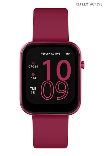 Reflex Active Red Series 12 Berry Strap Smart Watch (N10815) | £40