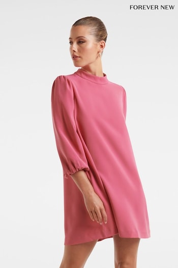 Forever New Pink Jenna 3/4 Sleeve Shift Dress (N10892) | £80