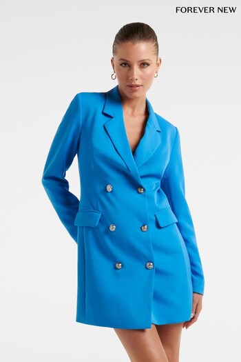Forever New Blue Beau Tuxedo Mini Dress (N10967) | £110