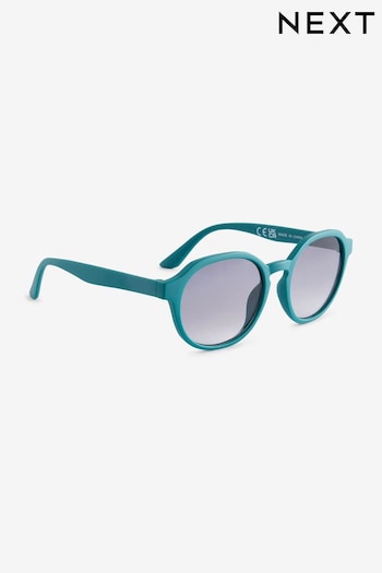 Petrol Blue Round Frame Sunglasses Ladies (N11051) | £6 - £8
