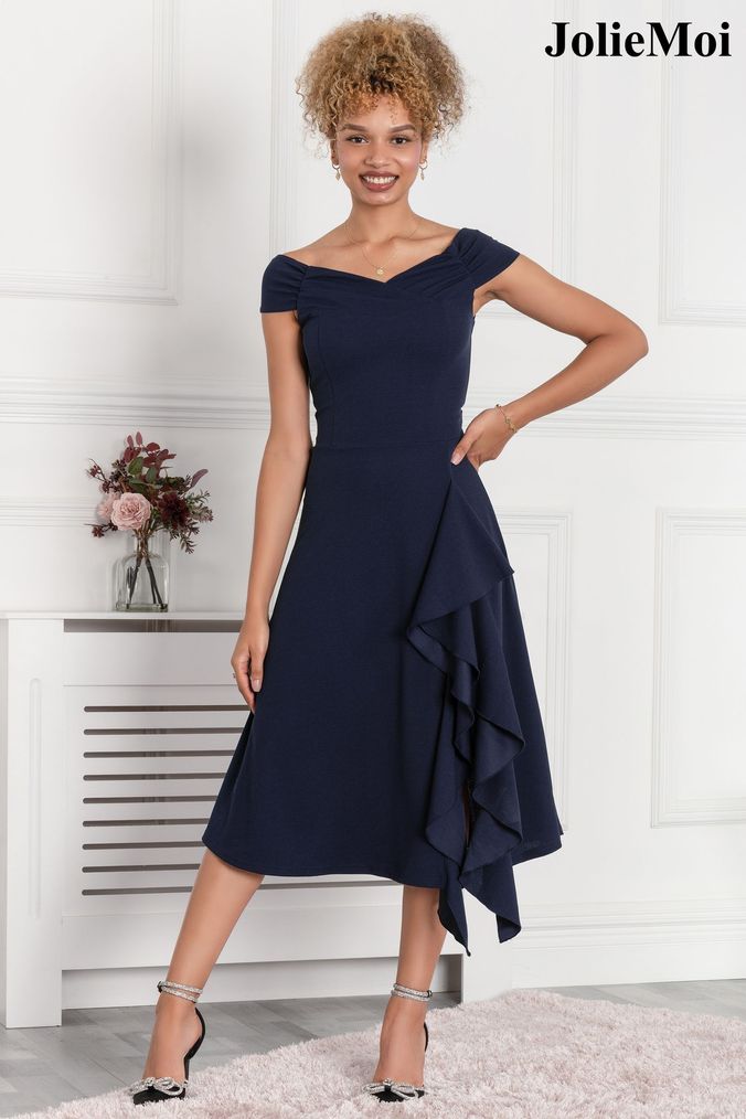 Next navy bardot dress clearance