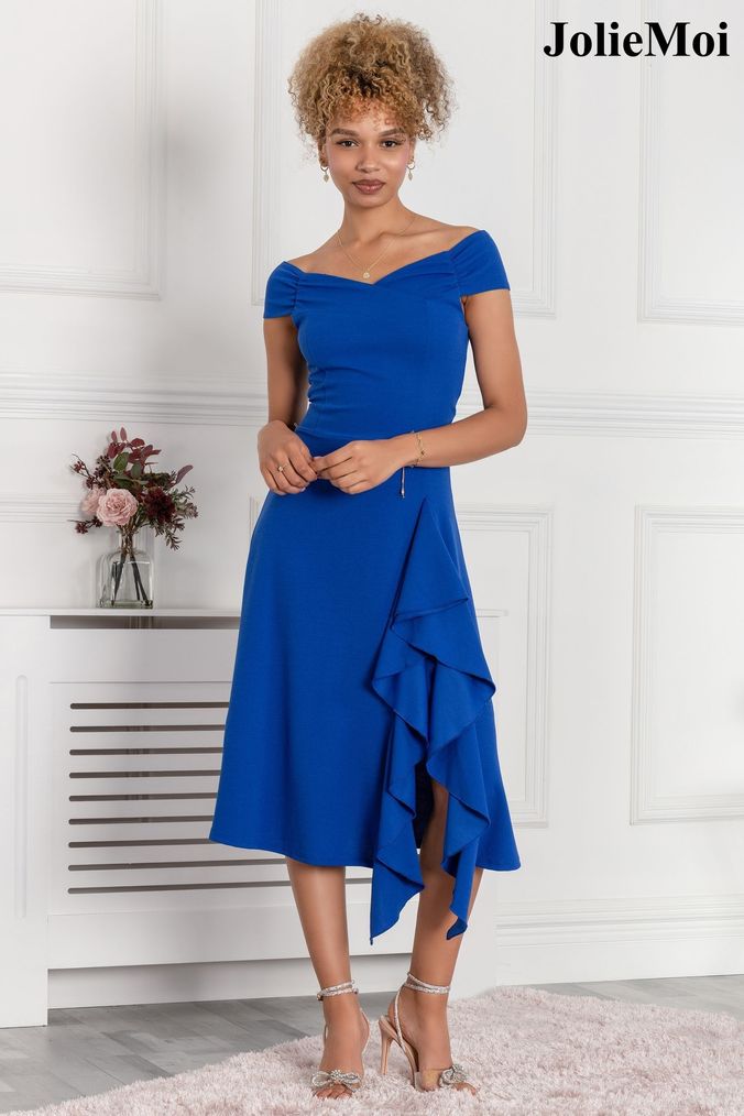 Cold shoulder wedding guest dress on sale