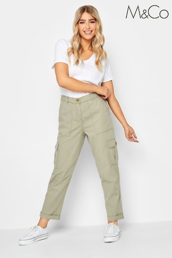 M&Co Green Cargo Trousers (N11119) | £34