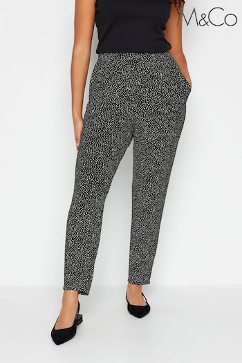 M&Co Black Jersey Harem Trousers (N11123) | £27