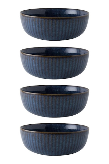 Dutch Rose Blue Sapphire Set of 4 Bowls (N11152) | £44