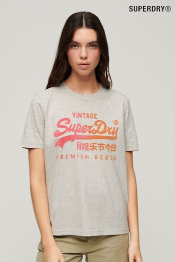 Superdry Grey Tonal Graphic Relaxed T-Shirt (N11166) | £27