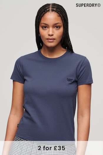 Superdry Blue Essential Logo 90s T-Shirt (N11241) | £20