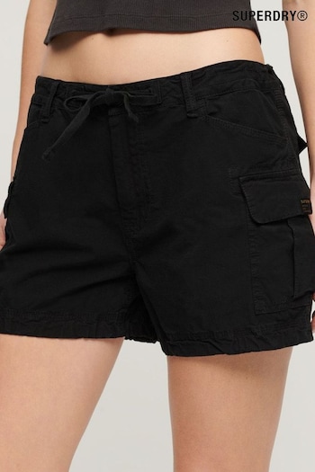 Superdry Black Cargo Shorts (N11256) | £45